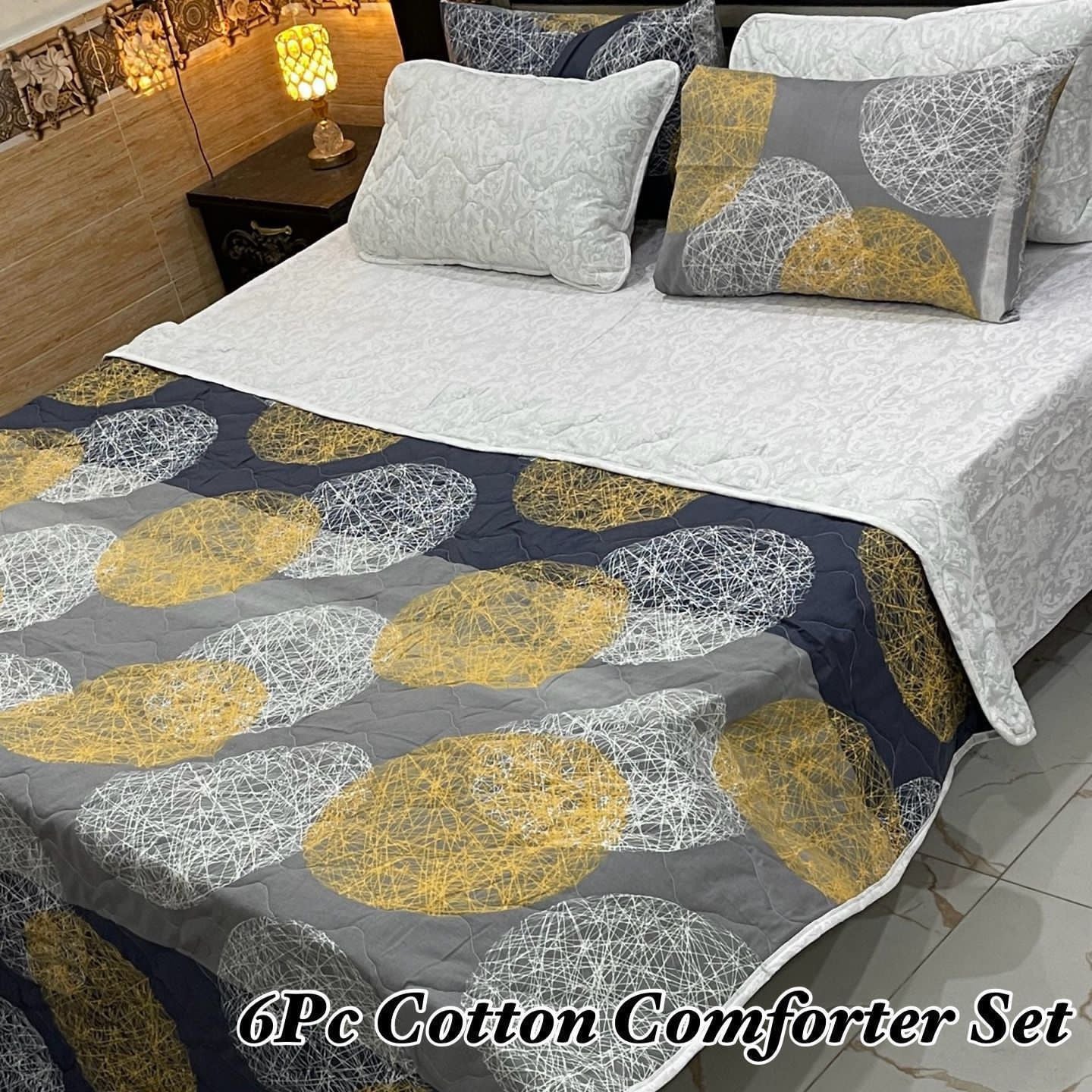 6Pc Cotton Comforter Set