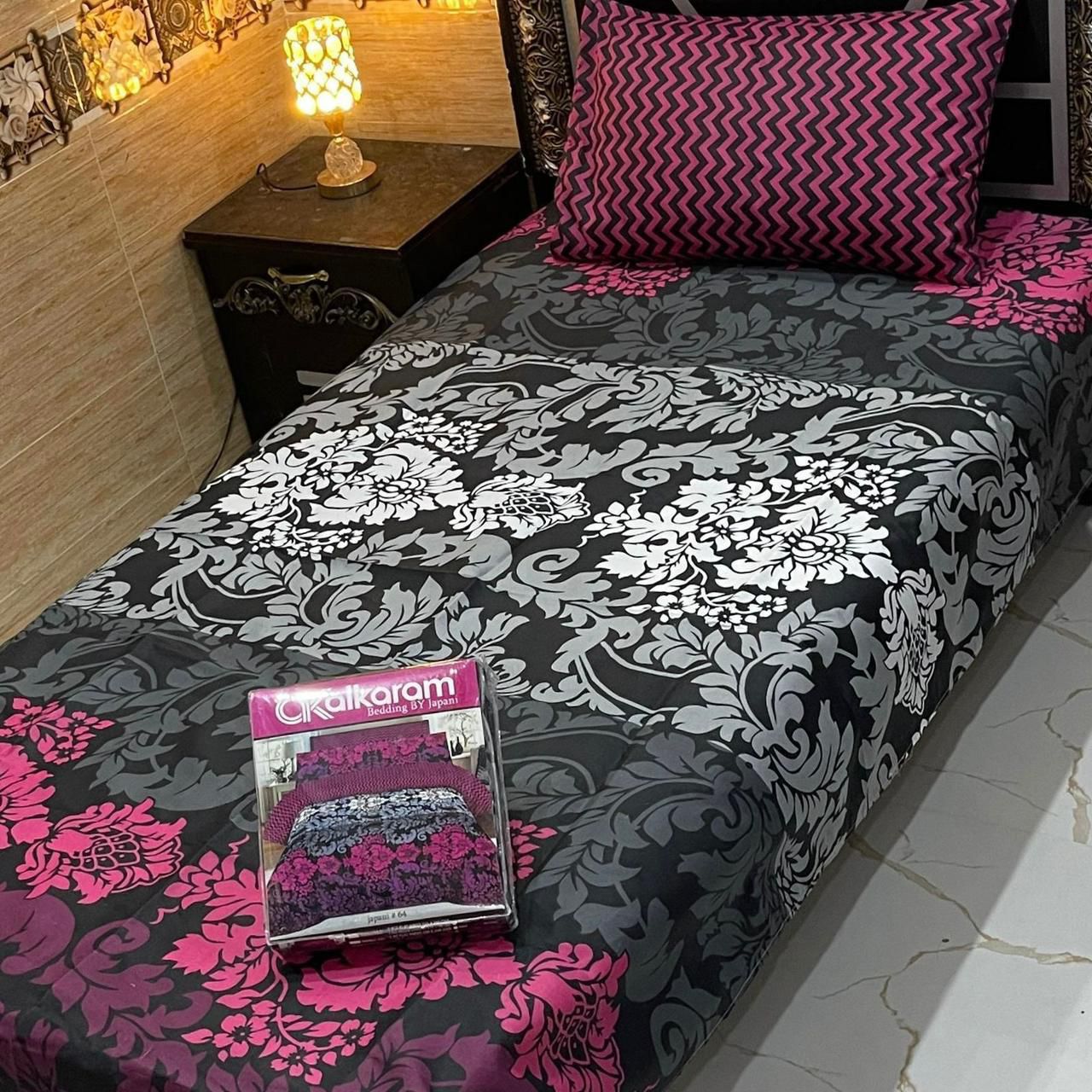 4Pc Mix Cotton Single Pair Bedsheets