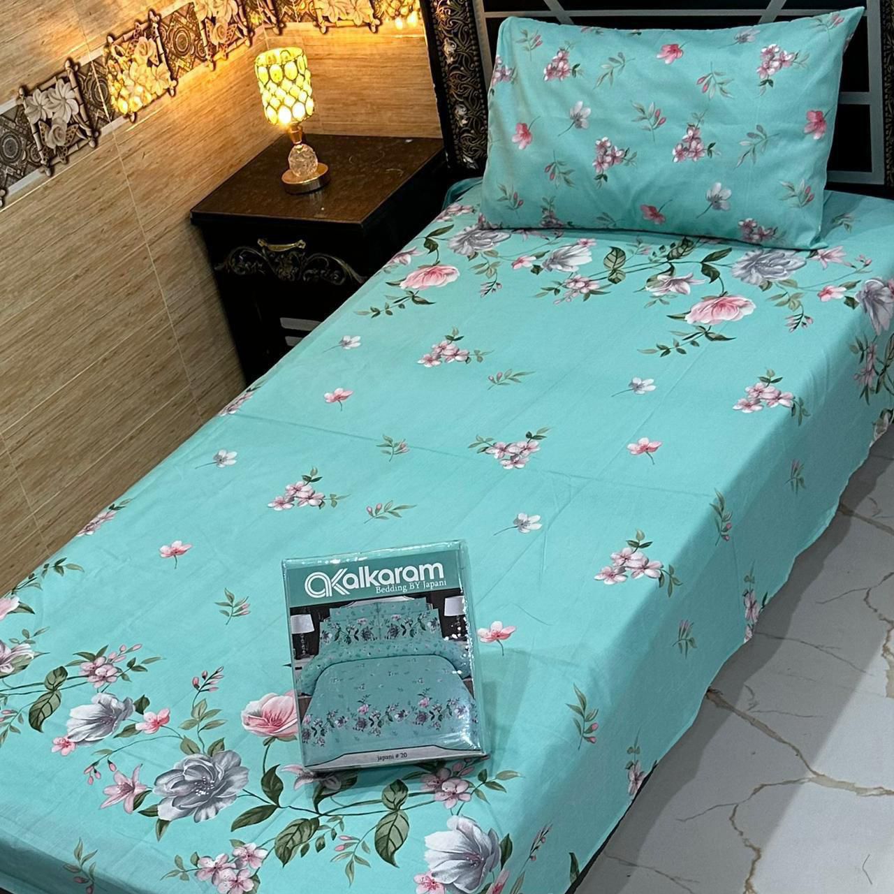 4Pc Mix Cotton Single Pair Bedsheets