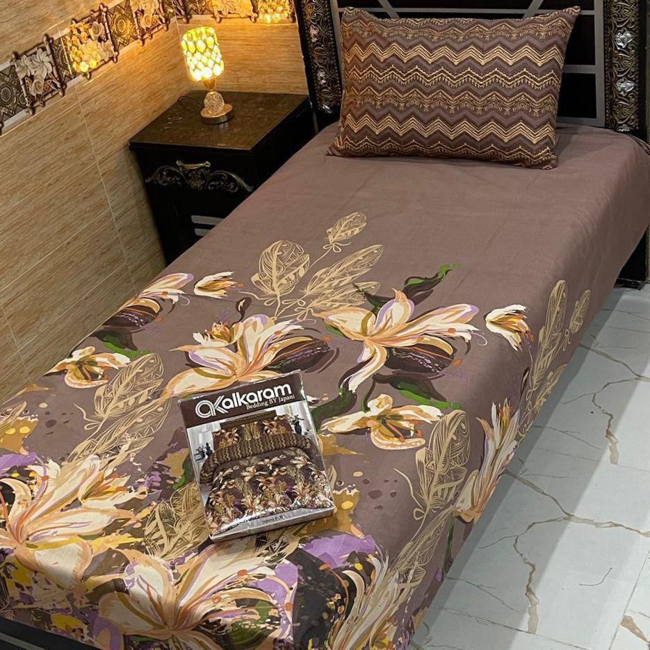 4Pc Mix Cotton Single Pair Bedsheets