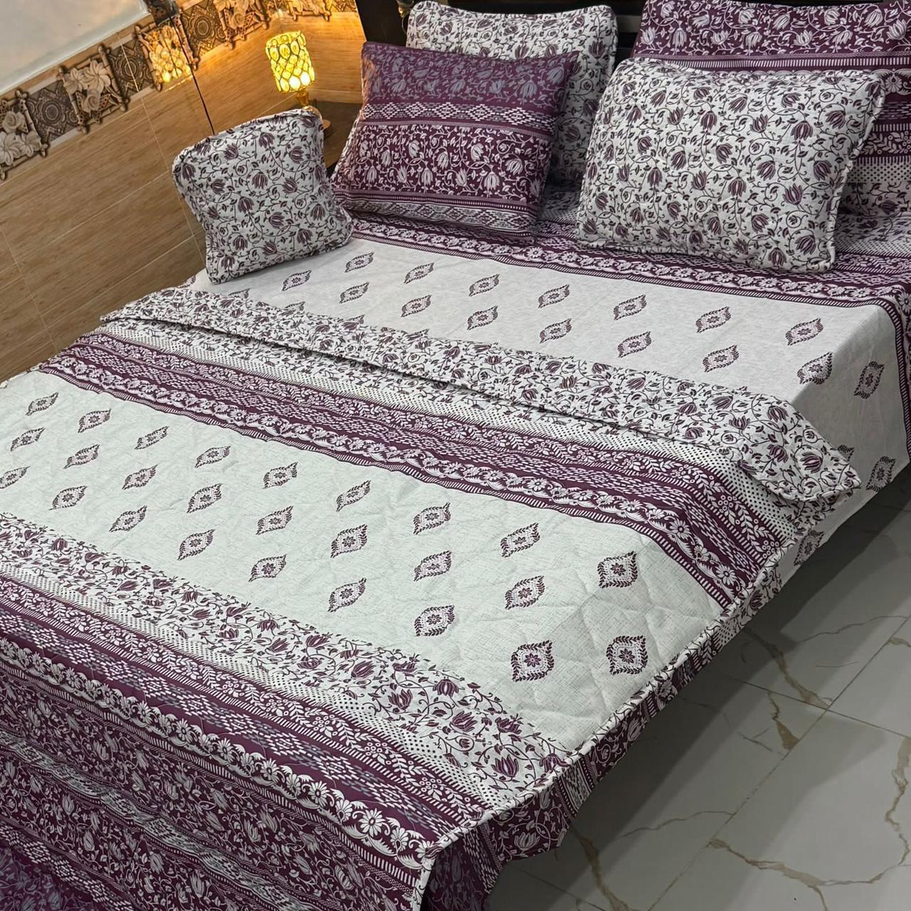 7Pcs Printed Comforter Set