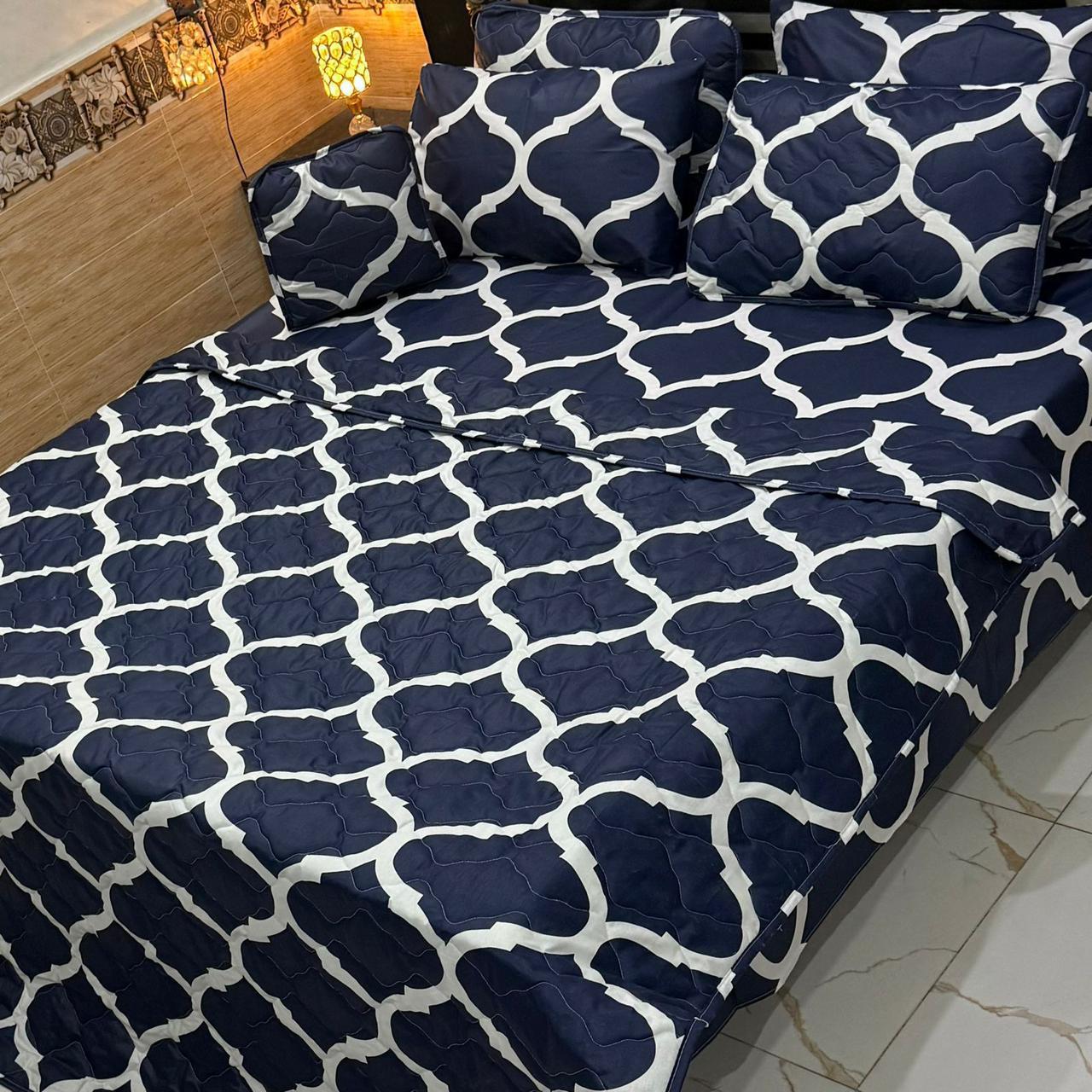 7Pcs Printed Comforter Set
