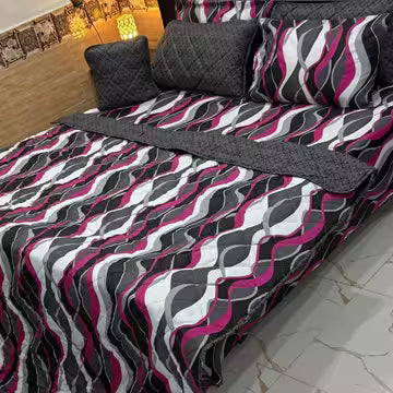 7Pcs Printed Comforter Set