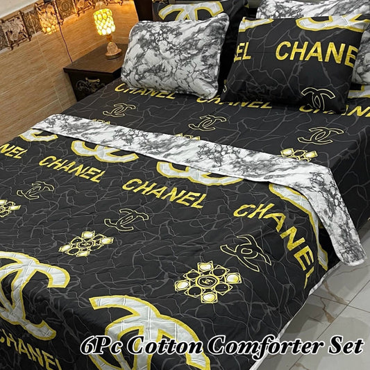 6Pc Cotton Comforter Set