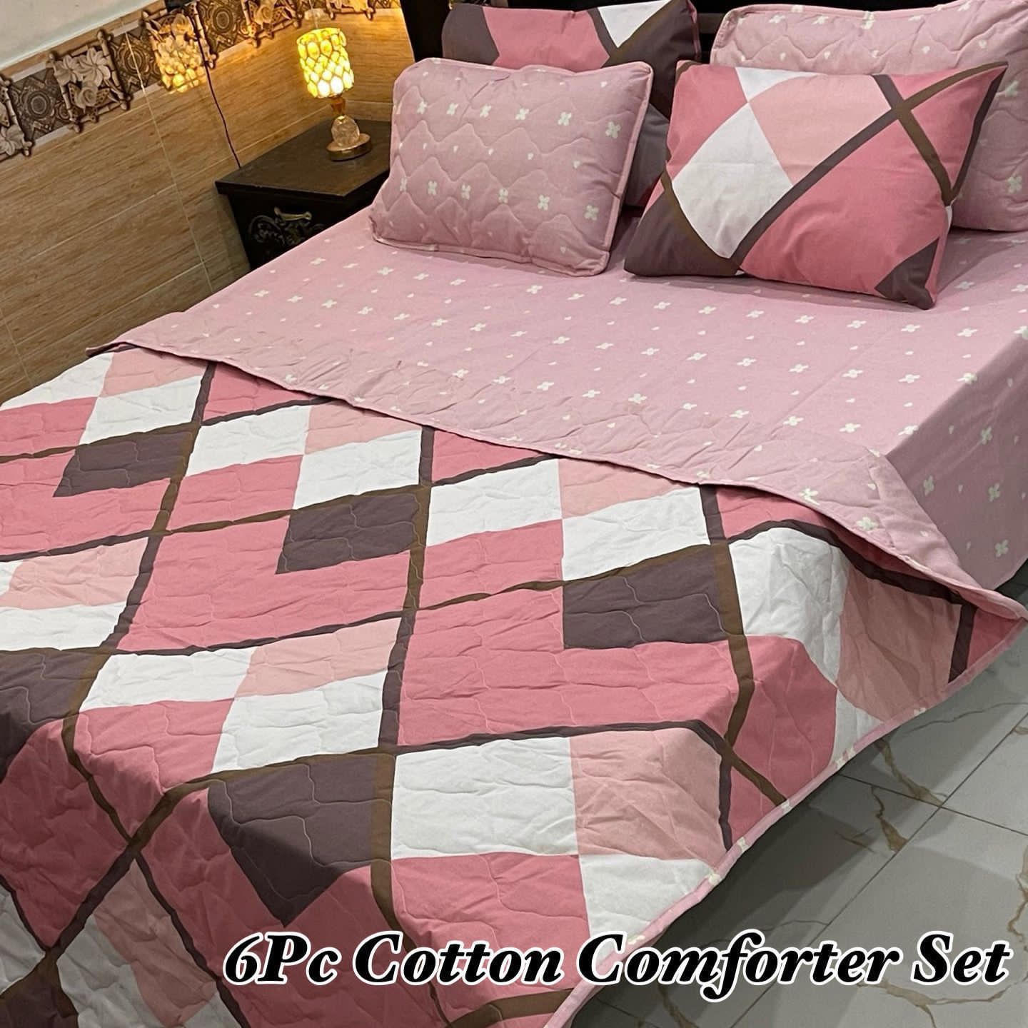 6Pc Cotton Comforter Set