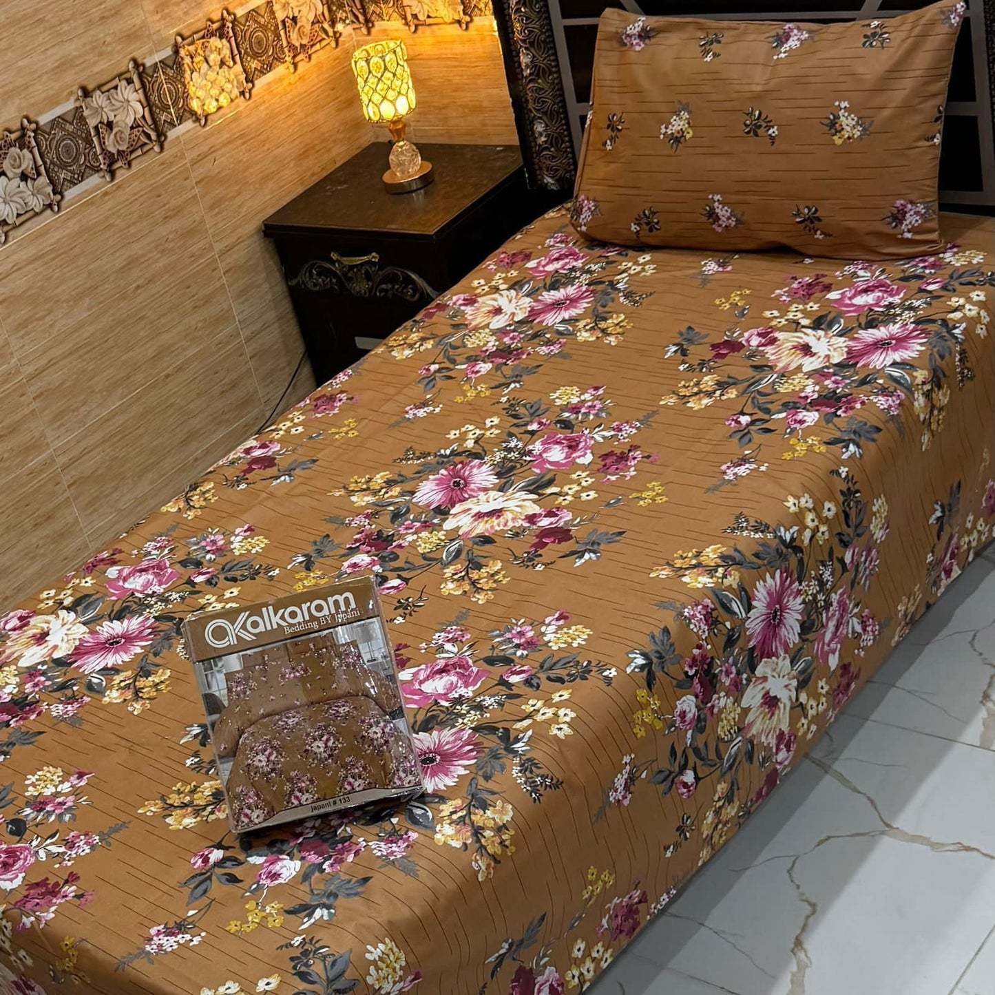 4Pc Mix Cotton Single Pair Bedsheets