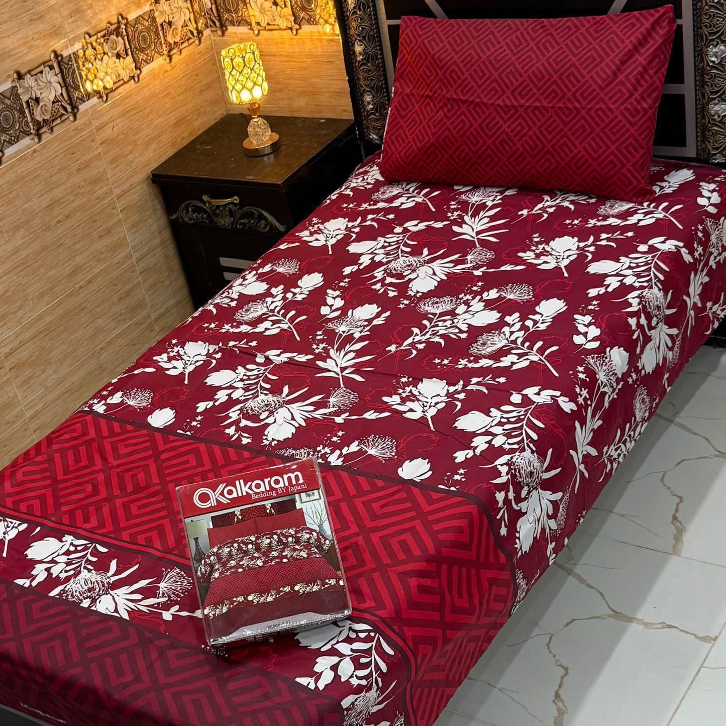 4Pc Mix Cotton Single Pair Bedsheets