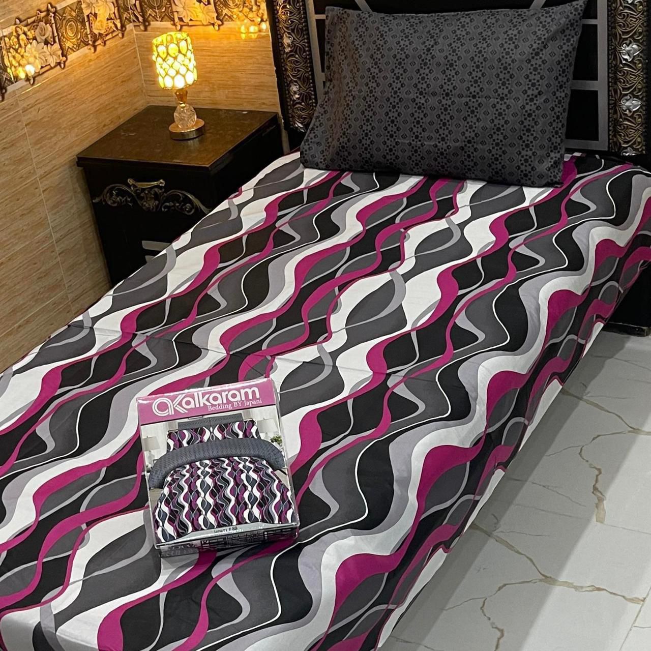 4Pc Mix Cotton Single Pair Bedsheets