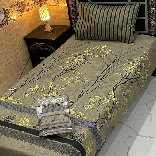 4Pc Mix Cotton Single Pair Bedsheets