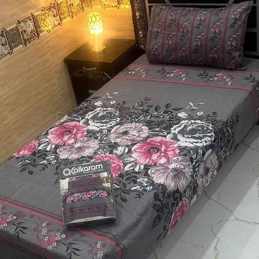 4Pc Mix Cotton Single Pair Bedsheets