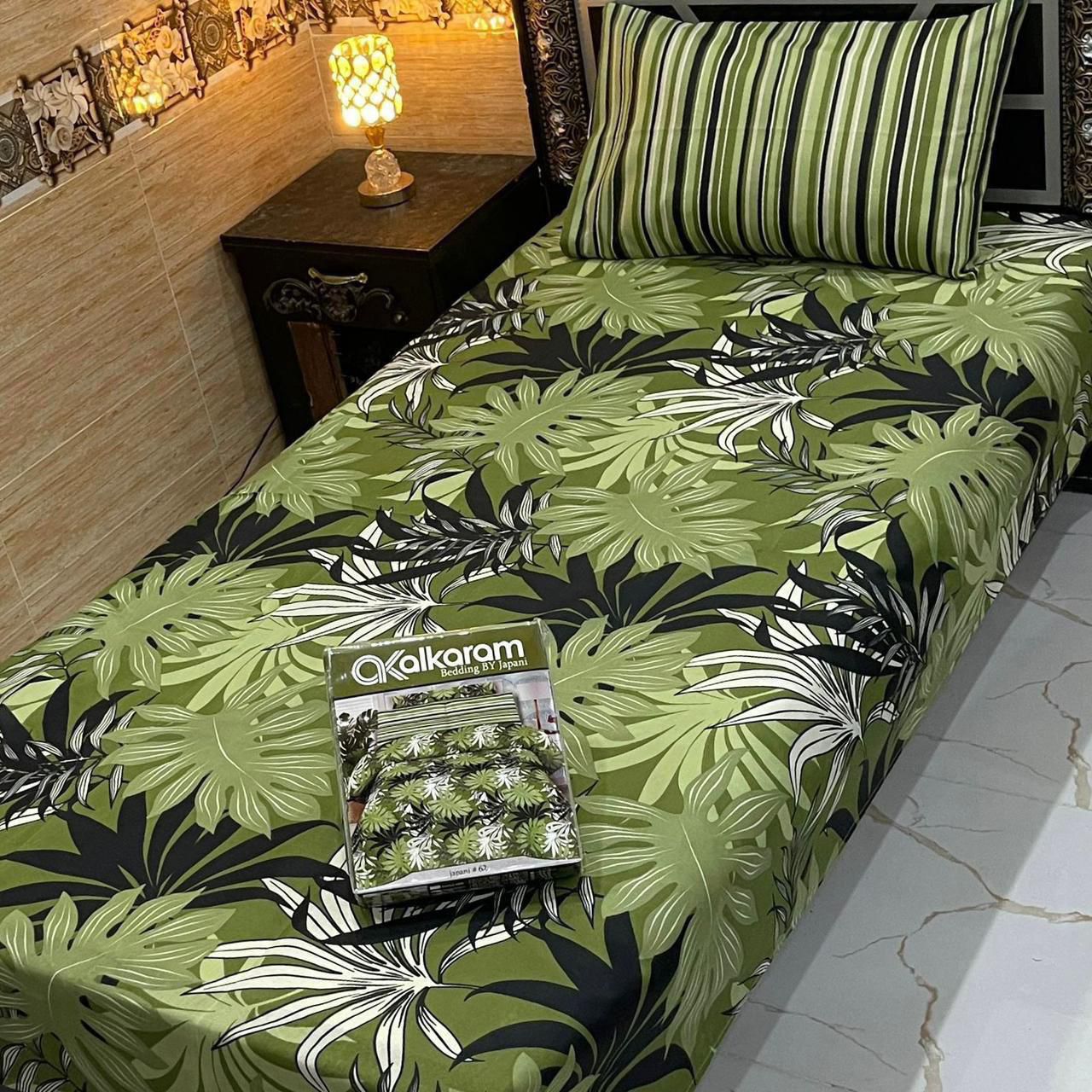 4Pc Mix Cotton Single Pair Bedsheets