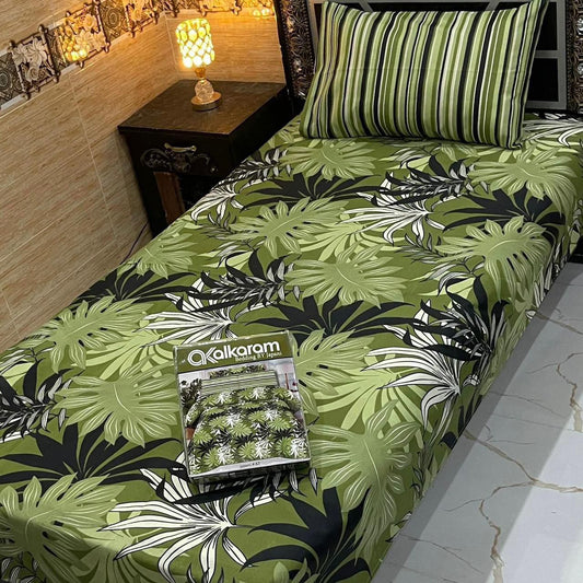 4Pc Mix Cotton Single Pair Bedsheets