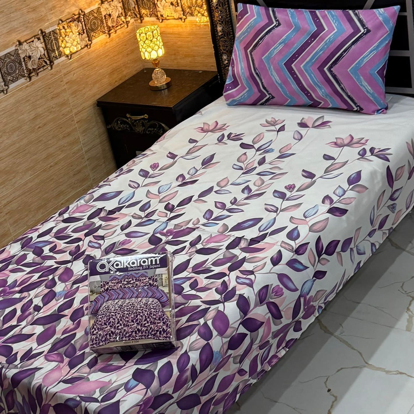 4Pc Mix Cotton Single Pair Bedsheets