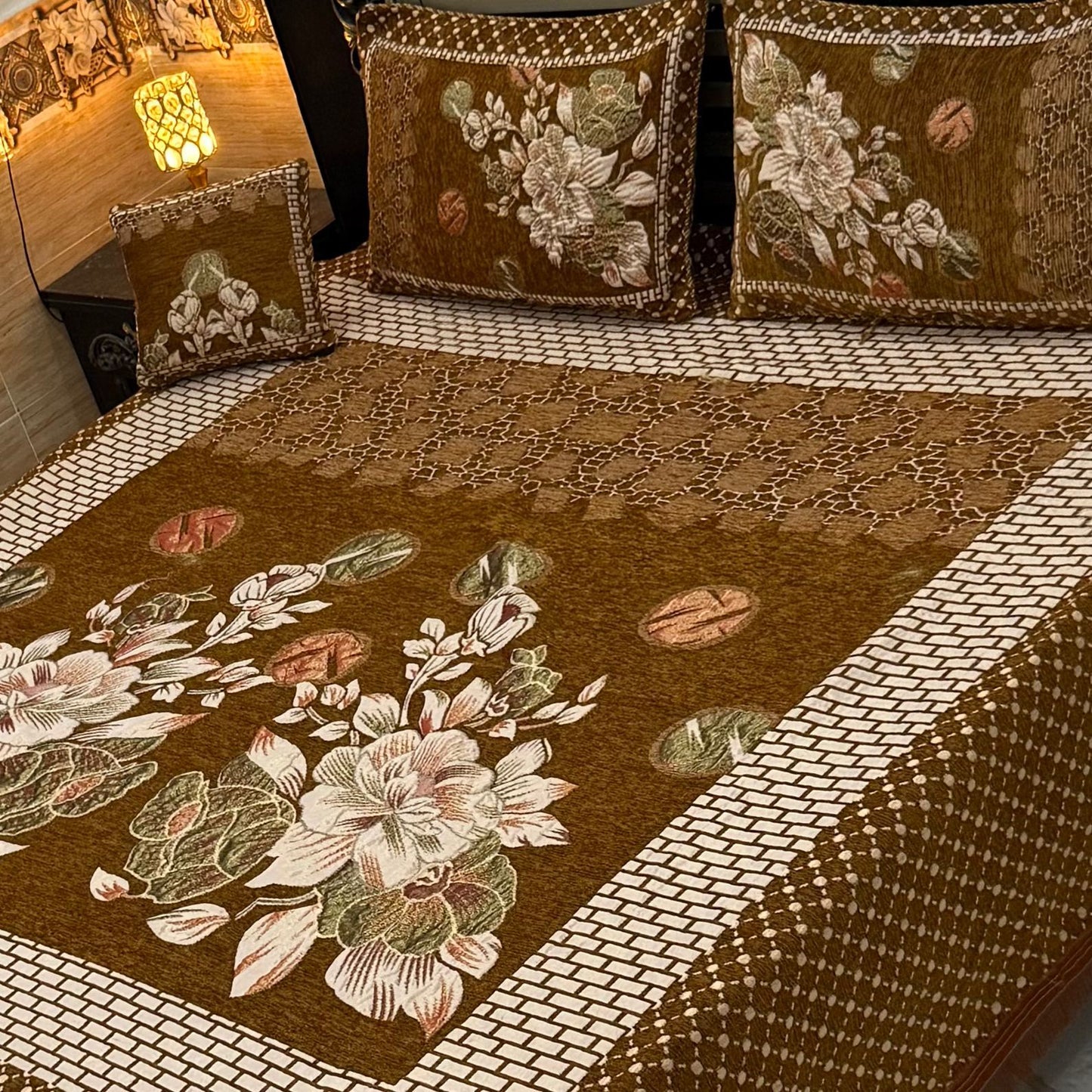 𝟰𝗣𝗰 𝗩𝗲𝗹𝘃𝗲𝘁 𝗝𝗮𝗾𝘂𝗮𝗿𝗱 𝗕𝗲𝗱𝘀𝗵𝗲𝗲𝘁