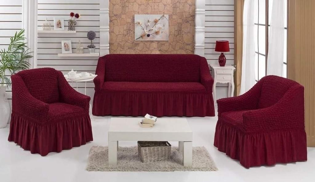 Persian Style BUBBLE Jersey Sofa Cover | 5pc