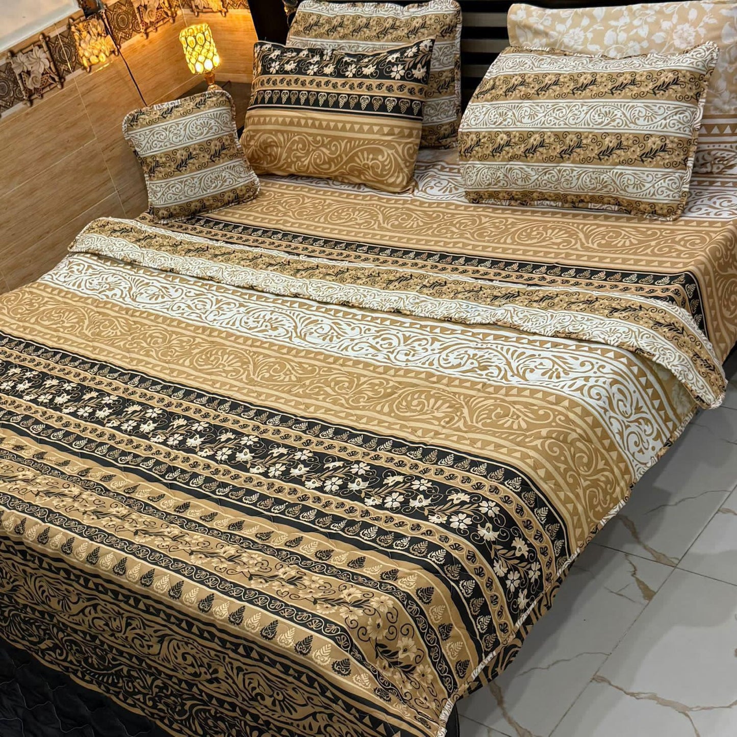 7Pcs Printed Comforter Set