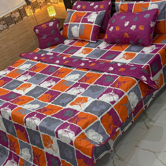 7Pcs Printed Comforter Set