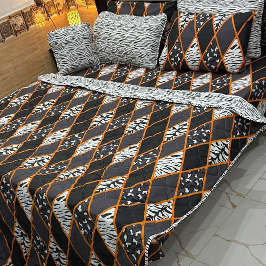 7Pcs Printed Comforter Set
