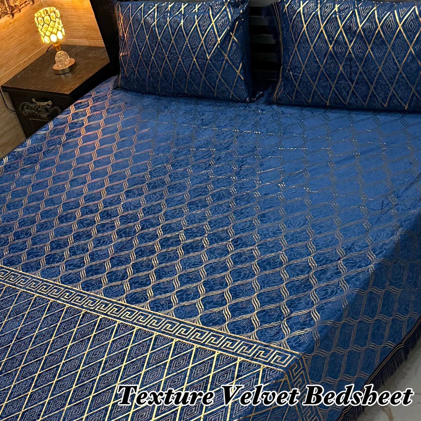 3PC Texture Velvet Bedsheet