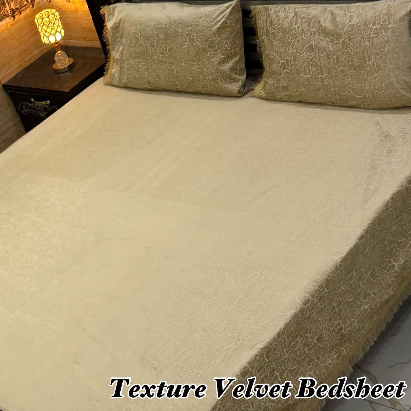 3PC Texture Velvet Bedsheet
